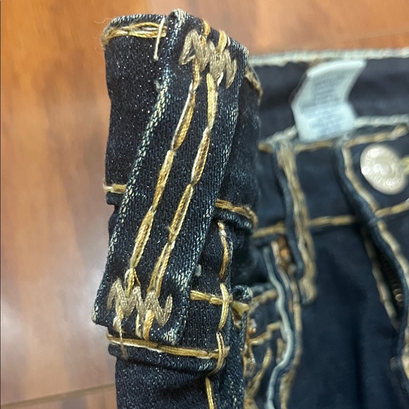 True Religion Dark Indigo Flare Jeans - Picture 7 of 11